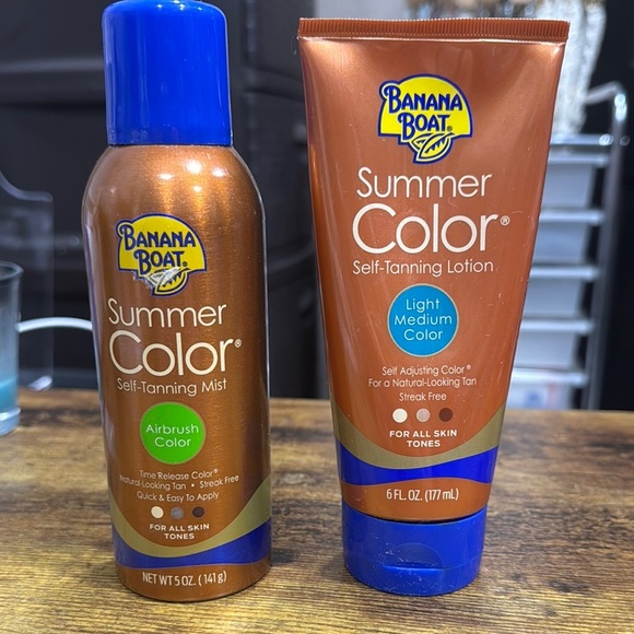 banana boat Other - Banana Boat Summer Color Self-Tanning Mist and Lotion Set - Brown